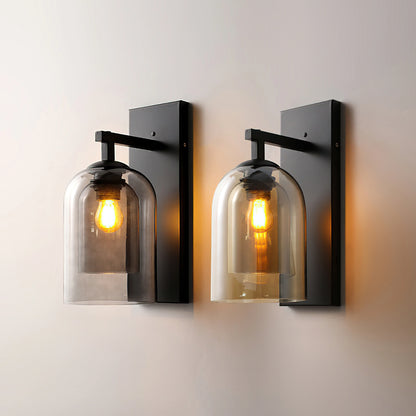 Double Glass Wall Light