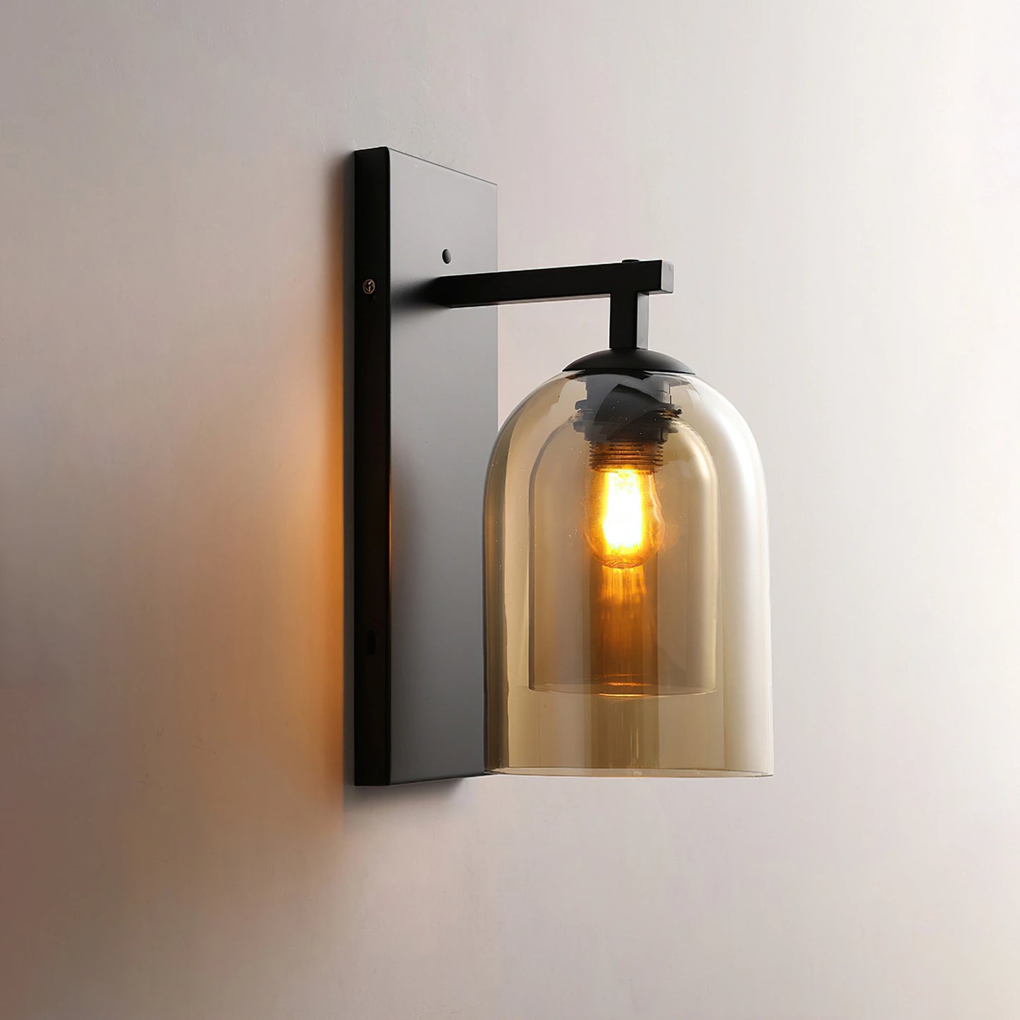 Double Glass Wall Light