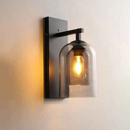 Double Glass Wall Light